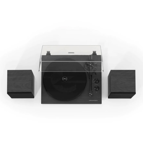 Crosley C62 Bluetooth Record Player With External Speakers Black - Image 4