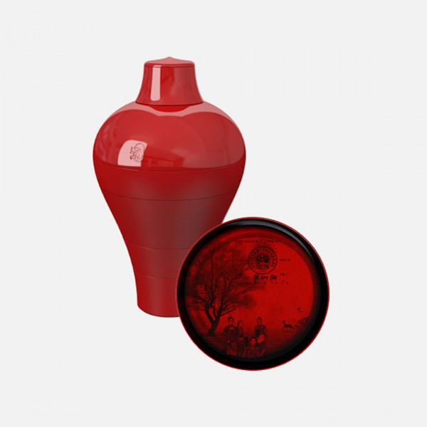 Ibride Ming Vase China Red