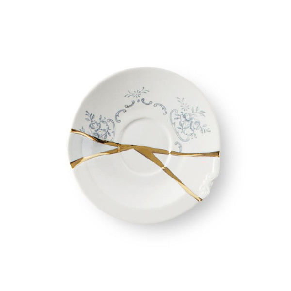 Seletti Kintsugi Coffee Cup With Saucer Double Handle - Image 2