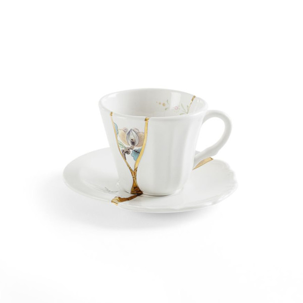 Seletti Kintsugi Coffee Cup With Saucer