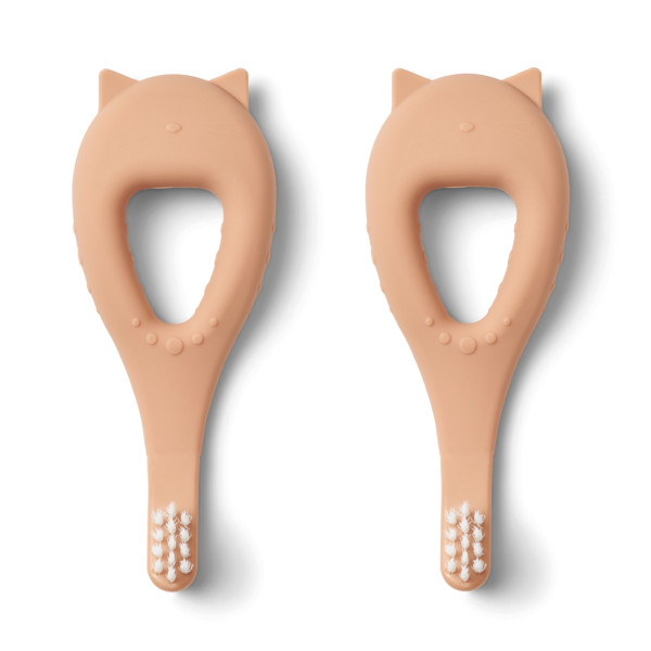 Liewood "janelle" Set 2 Spazzolini Da Denti Rosa