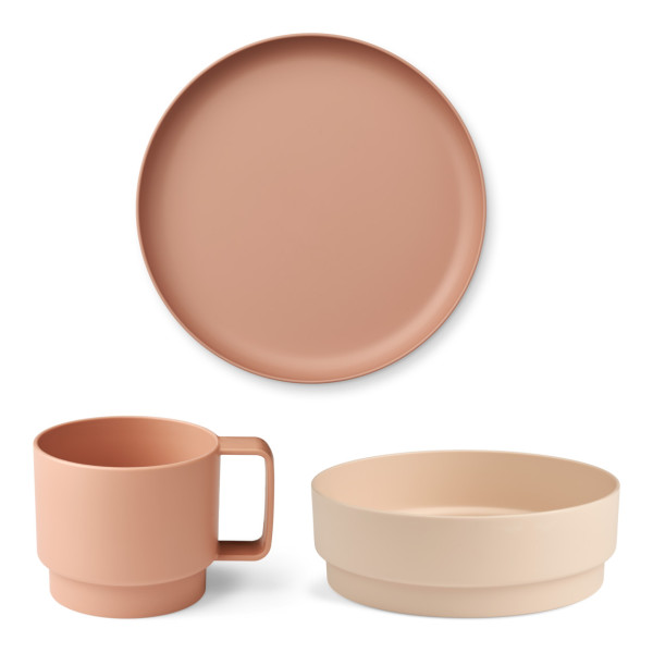 Liewood "walt" Service Set Rose Mix