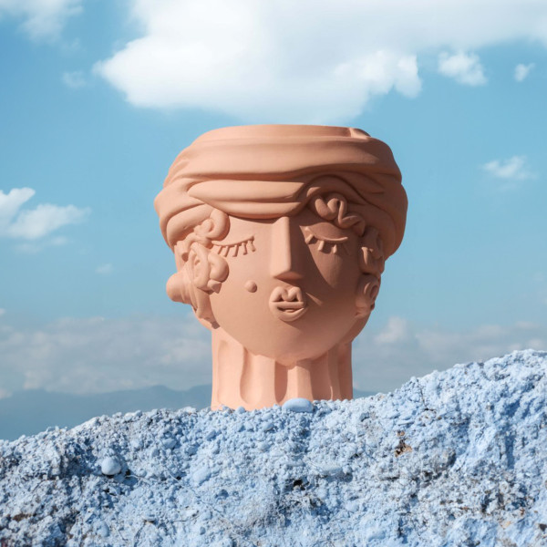 Seletti Magna Graecia Terracotta Vase Woman - Image 2