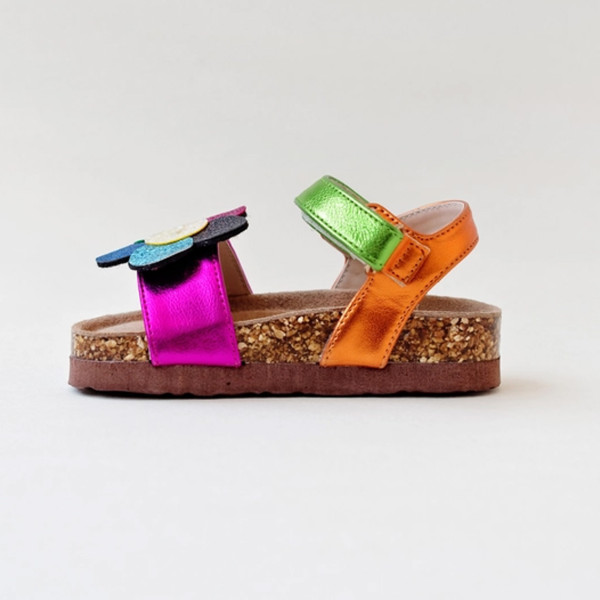 Boxbo Flower Multicolor Leather Sandals - Image 3