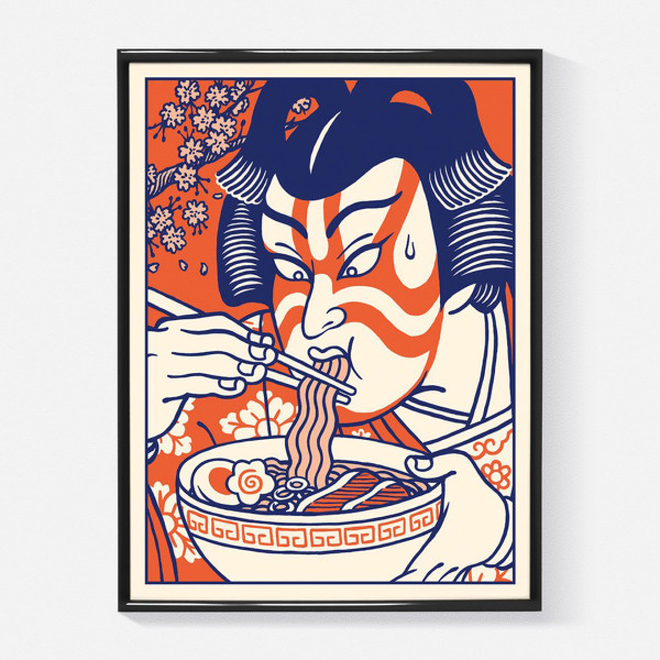 Yeaaah Studio "kabuki Ramen" Stampa