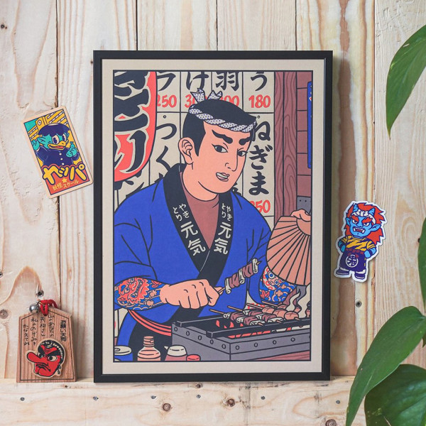 Yeaaah Studio "yakitori Chef" Stampa - immagine 3