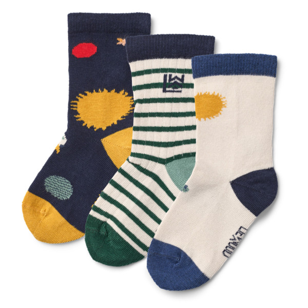 Liewood "silas" Cotton Socks 3 Pack Universe
