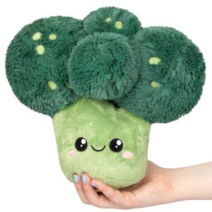 Pupazzi Comfort Food: peluche Broccoli Squishable verde, morbido e rotondo